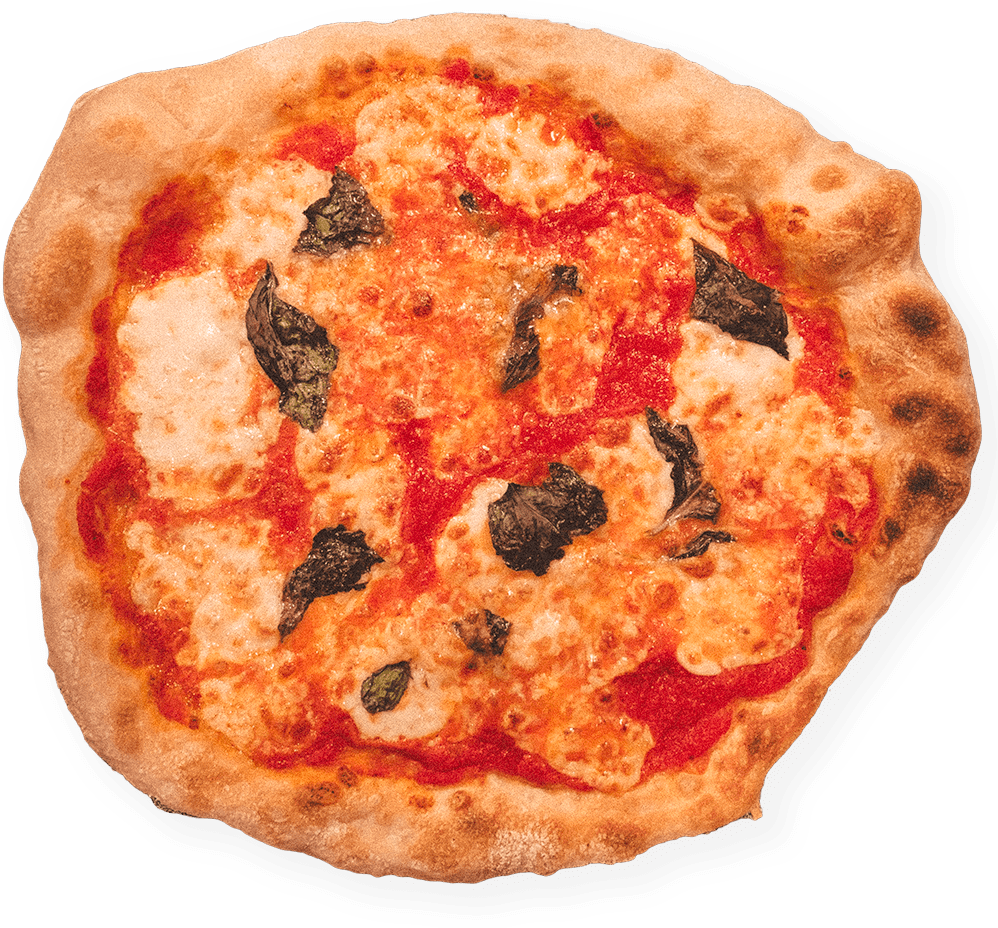 Overhead image of Brian Lagerstrom's Neapolitan pizza